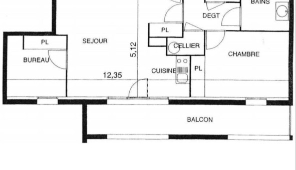 Logement tudiant T3 à Bordeaux (33300)