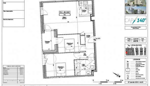 Logement tudiant T3 à Bordeaux (33300)