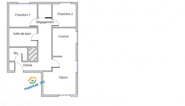 Logement �tudiant T3 &agrave; Bouhans l�s Lure (70200)