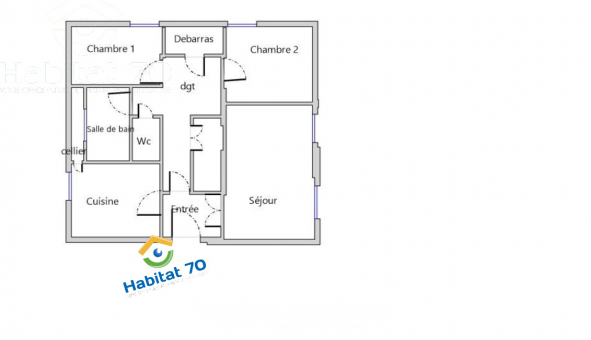 Logement �tudiant T3 &agrave; Bouhans l�s Lure (70200)