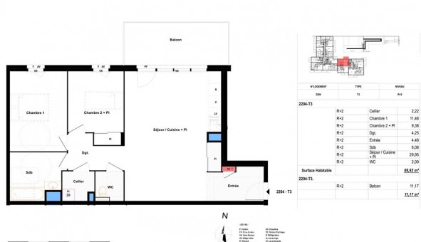 Logement tudiant T3 à Bourg en Bresse (01000)