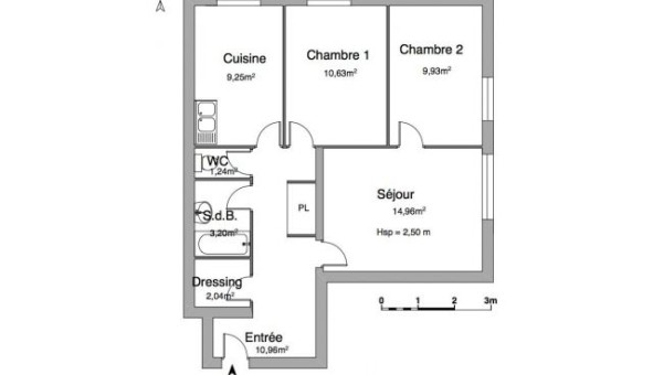 Logement �tudiant T3 &agrave; Br�tigny sur Orge (91220)