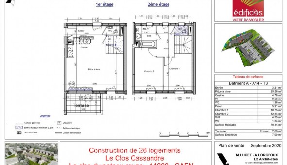 Logement tudiant T3 à Caen (14000)