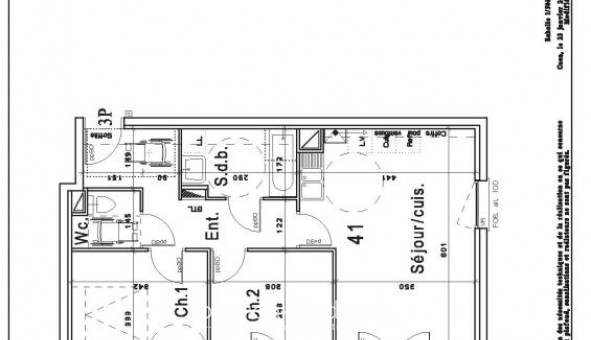 Logement �tudiant T3 &agrave; Caen (14000)