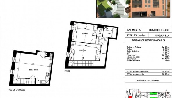 Logement tudiant T3 à Castanet Tolosan (31320)