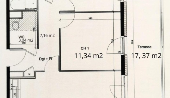 Logement �tudiant T3 &agrave; Castelnau le Lez (34170)