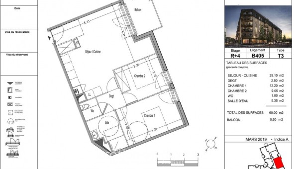Logement �tudiant T3 &agrave; Cenon (33150)