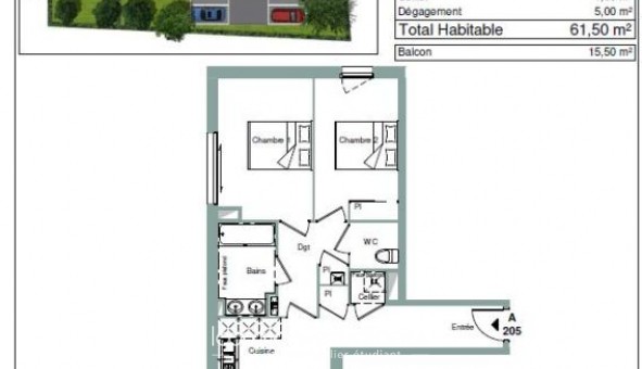 Logement �tudiant T3 &agrave; Cenon (33150)