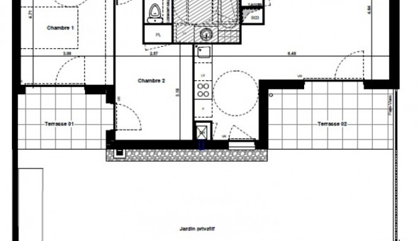 Logement �tudiant T3 &agrave; Chamb�ry (73000)
