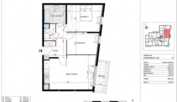 Logement tudiant T3 à Champigny sur Marne (94500)