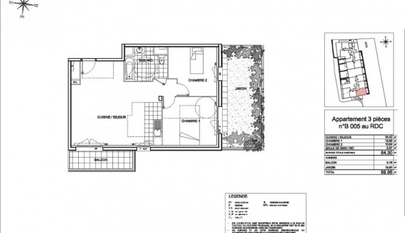 Logement tudiant T3 à Chartres (28000)