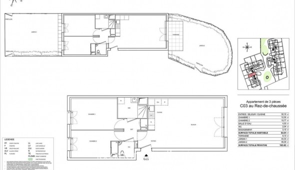 Logement �tudiant T3 &agrave; Chartres (28000)