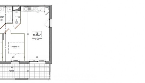 Logement tudiant T3 à Chtillon sur Cluses (74300)