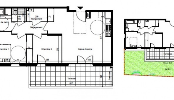 Logement �tudiant Location T3 Vide Ch�tillon sur Cluses (74300)