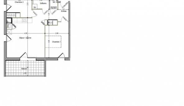 Logement �tudiant T3 &agrave; Ch�tillon sur Cluses (74300)