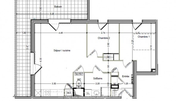 Logement �tudiant Location T3 Vide Ch�tillon sur Cluses (74300)