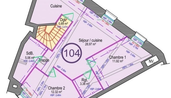 Logement �tudiant T3 &agrave; Cholet (49280)
