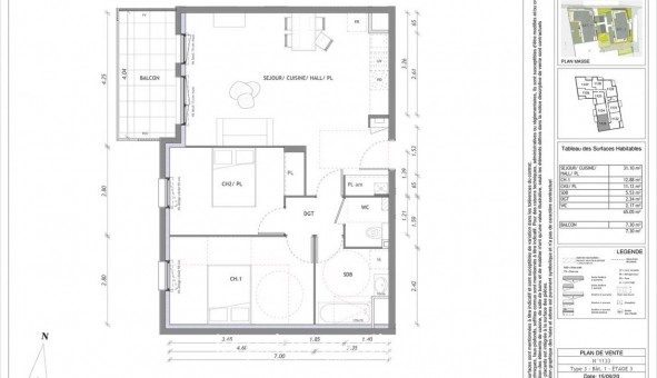 Logement tudiant T3 à Clermont Ferrand (63000)