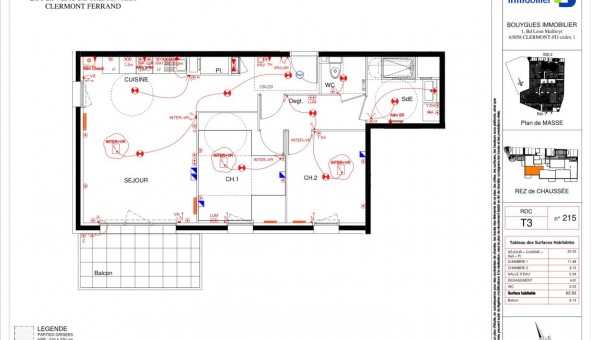 Logement tudiant T3 à Clermont Ferrand (63000)