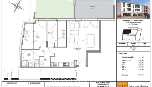 Logement �tudiant T3 &agrave; Clisson (44190)