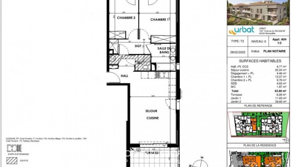 Logement tudiant T3 à Cogolin (83310)