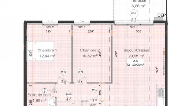 Logement �tudiant T3 &agrave; Cogolin (83310)