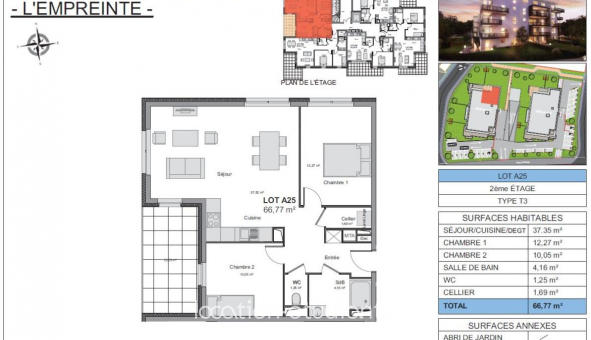 Logement �tudiant T3 &agrave; Colmar (68000)
