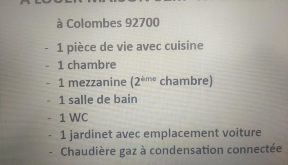 Logement tudiant T3 à Colombes (92700)