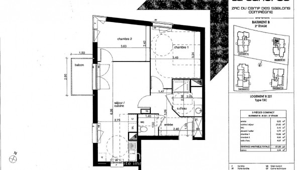 Logement tudiant T3 à Compigne (60200)