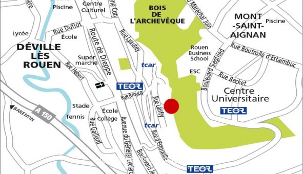Logement tudiant T3 à Dville ls Rouen (76250)