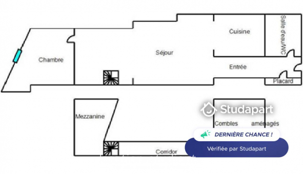 Logement tudiant T3 à Dijon (21000)