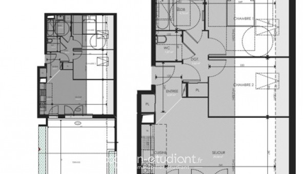 Logement �tudiant T3 &agrave; Draguignan (83300)