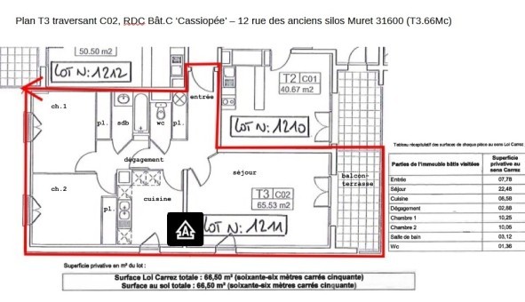 Logement tudiant T3 à Eaunes (31600)