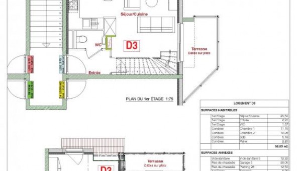 Logement tudiant T3 à Eckbolsheim (67201)