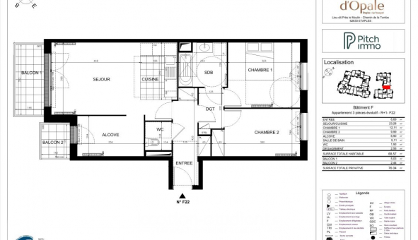 Logement �tudiant Location T3 Vide �taples (62630)
