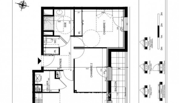 Logement �tudiant T3 &agrave; Fondettes (37230)