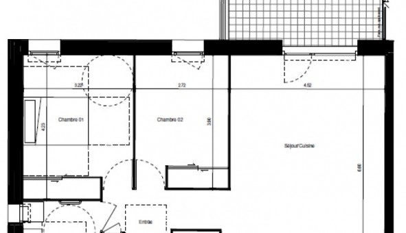 Logement �tudiant T3 &agrave; Grenoble (38000)