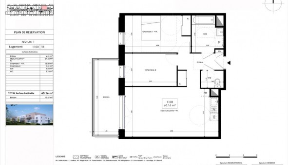 Logement �tudiant T3 &agrave; L'Huisserie (53970)
