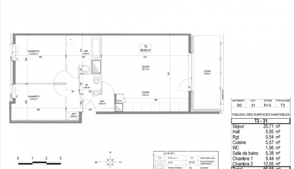 Logement �tudiant T3 &agrave; La Madeleine (59110)