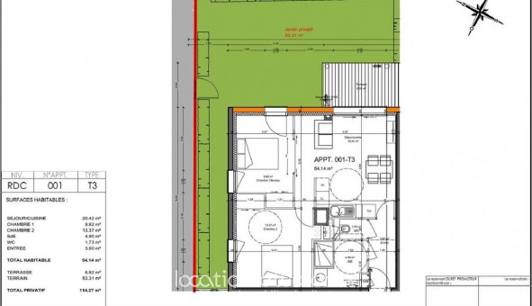 Logement tudiant T3 à La Roche sur Yon (85000)