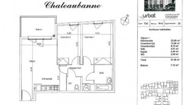 Logement tudiant T3 à La Seyne sur Mer (83500)