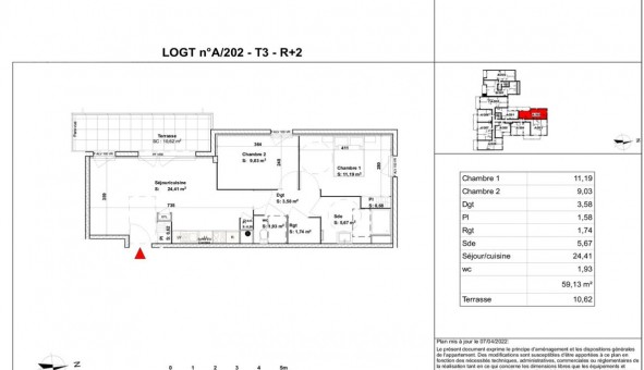 Logement �tudiant Location T3 Vide La Ville aux Dames (37700)