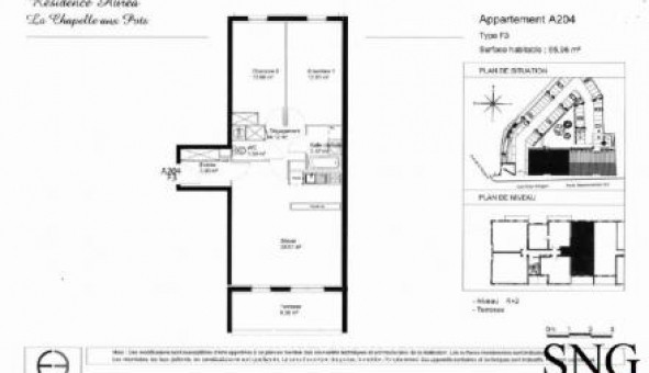 Logement tudiant T3 à Lachapelle aux Pots (60650)