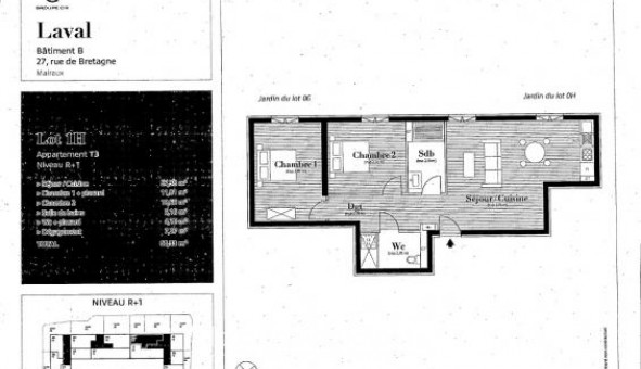 Logement tudiant T3 à Laval (53000)