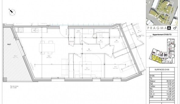 Logement �tudiant T3 &agrave; Laval (53000)