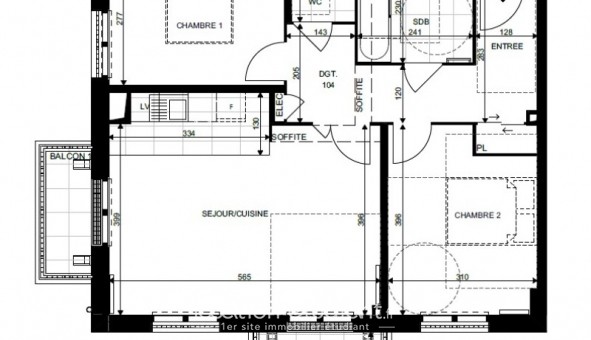 Logement tudiant T3 à Le Blanc Mesnil (93150)