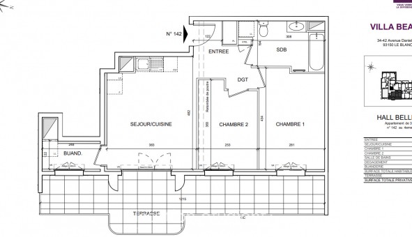 Logement �tudiant T3 &agrave; Le Blanc Mesnil (93150)