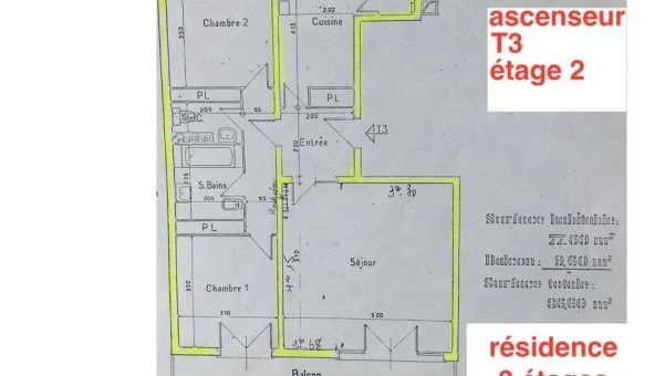 Logement �tudiant T3 &agrave; Le Bouscat (33110)