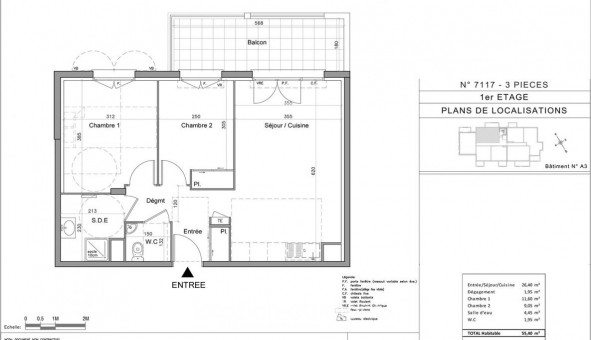 Logement tudiant T3 à Le Muy (83490)