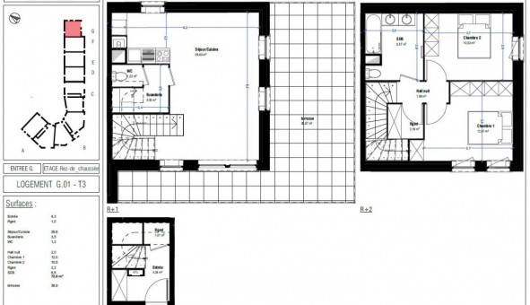 Logement tudiant T3 à Lens (62300)